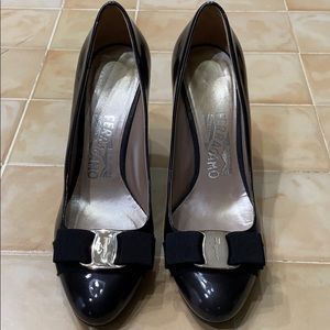 Patent Leather Wedge Pumps